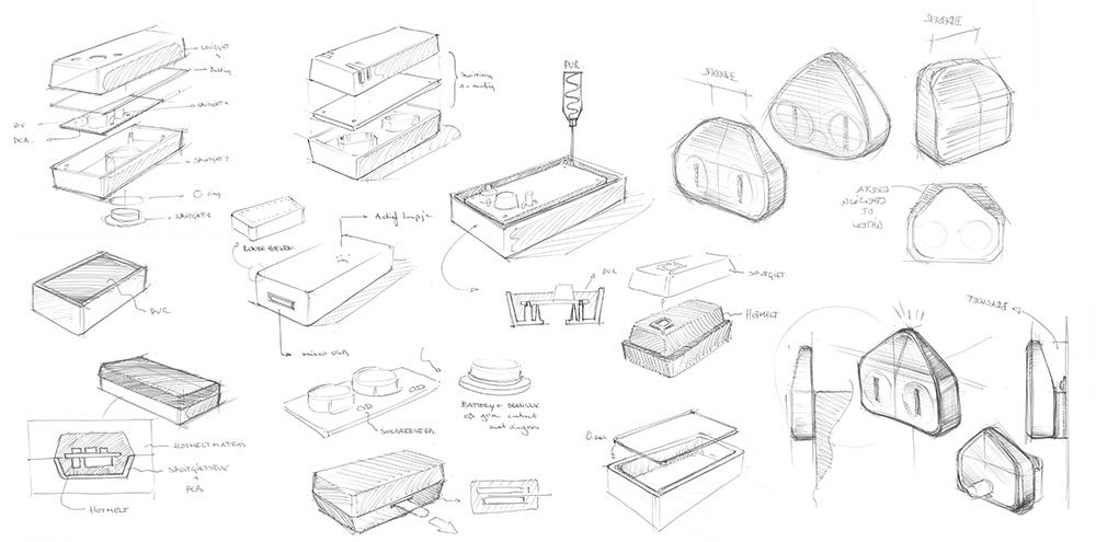 Case - Housing sensor unit mechanical product design