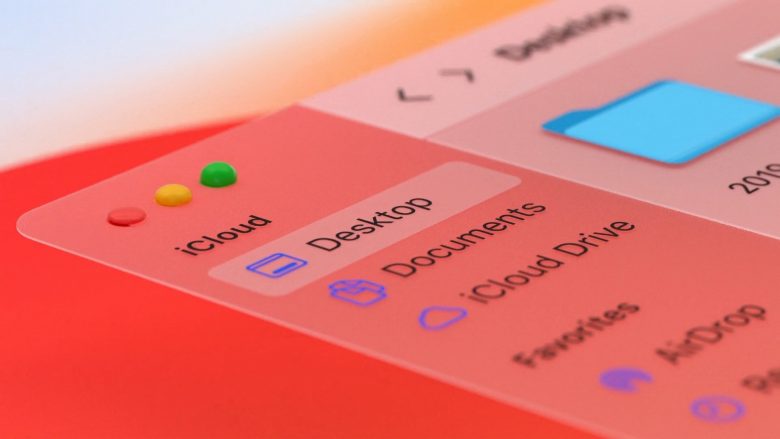 Glassmorphism in Apple MacOS